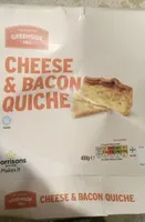 Cheese and bacon quiche