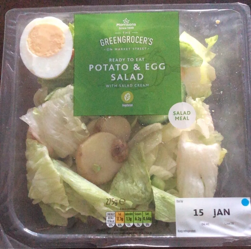 Potato & egg salad with salad cream
