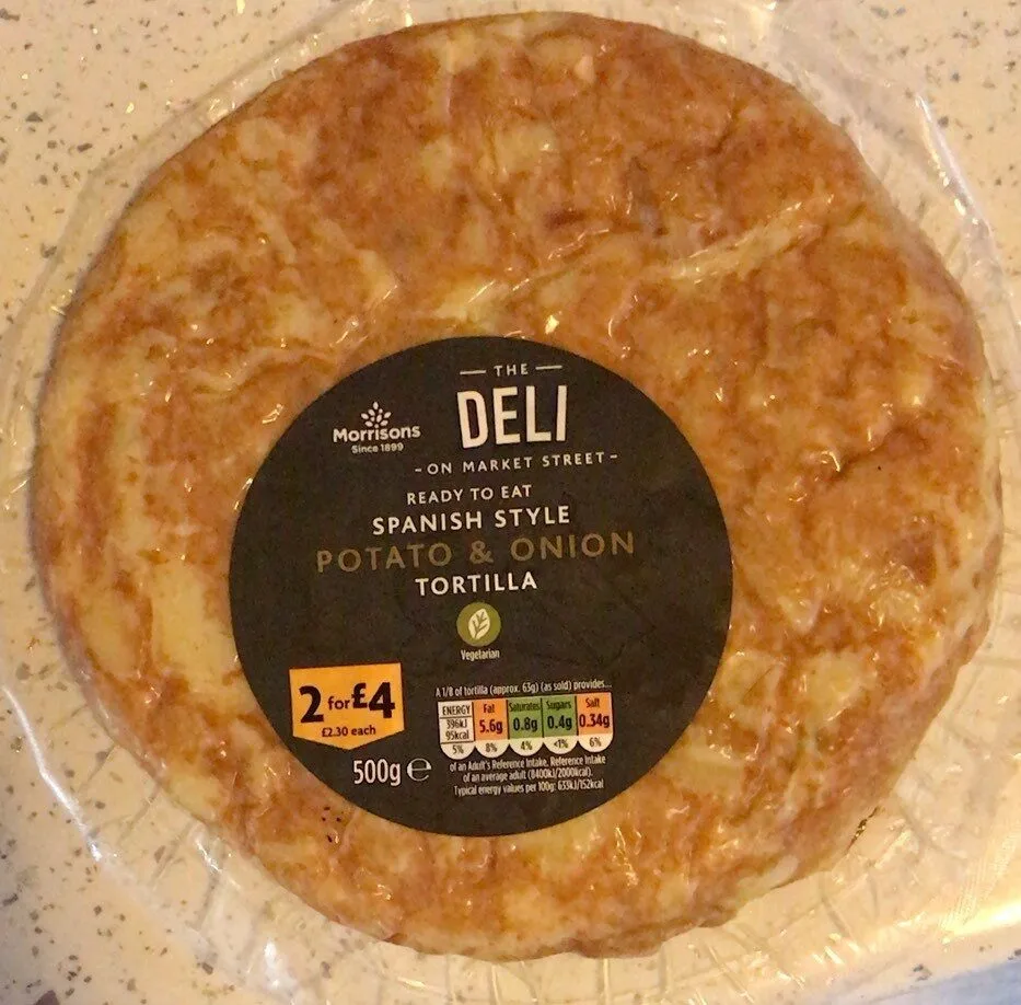 Spanish style potato and onion tortilla