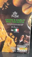 Onion and garlic mini focaccia