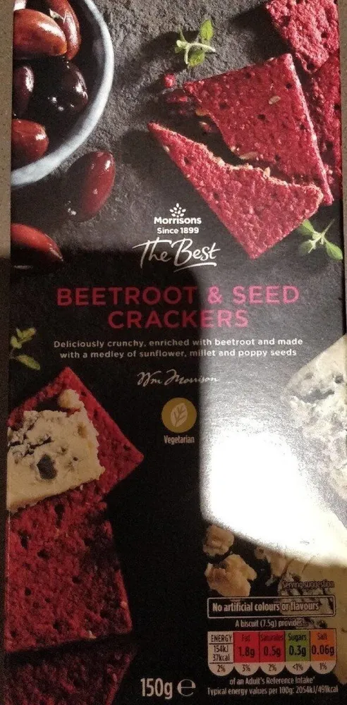 Beetroot & Seed Crackers