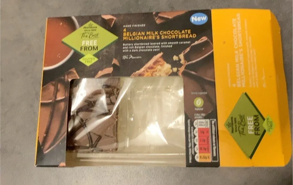 Belgian milk chocolate shortbread
