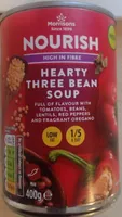 Hearty three bean soup