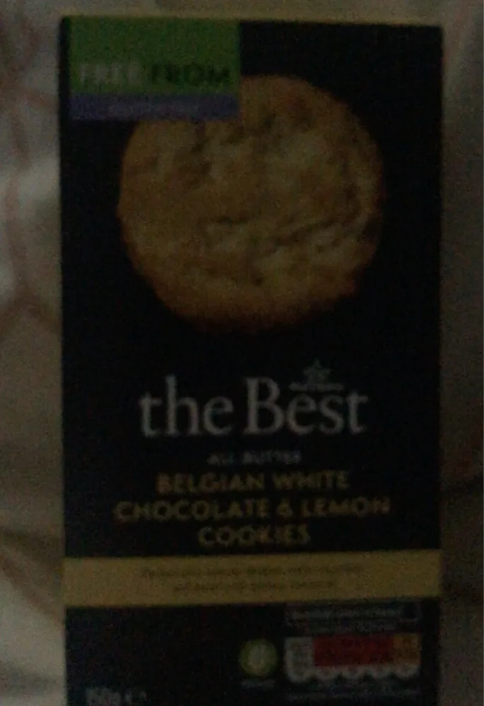 belgian white choc and lemon cookies