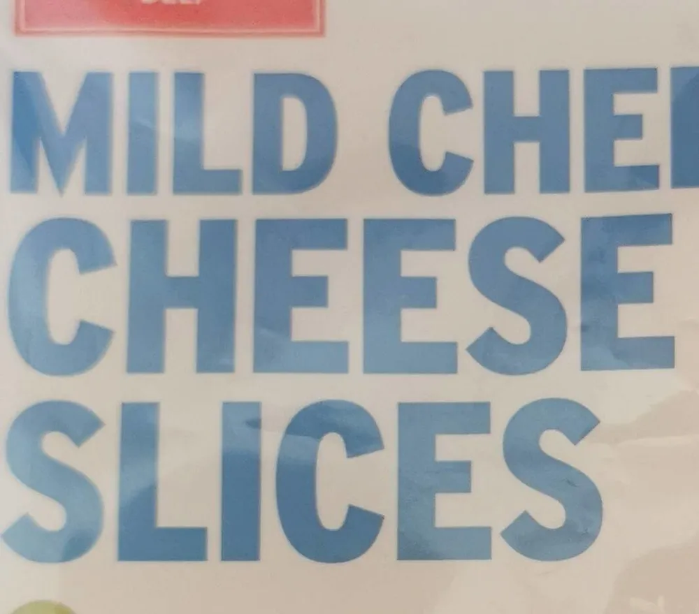 Mild cheddar cheese slice