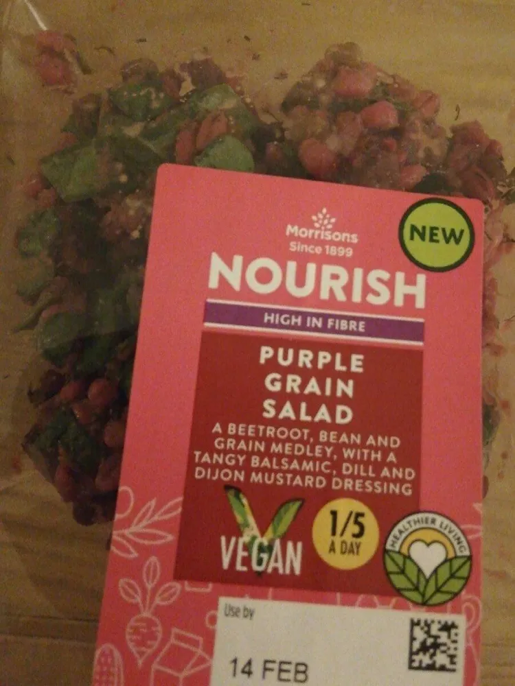 Purple grain salad