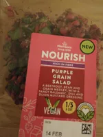 Purple grain salad