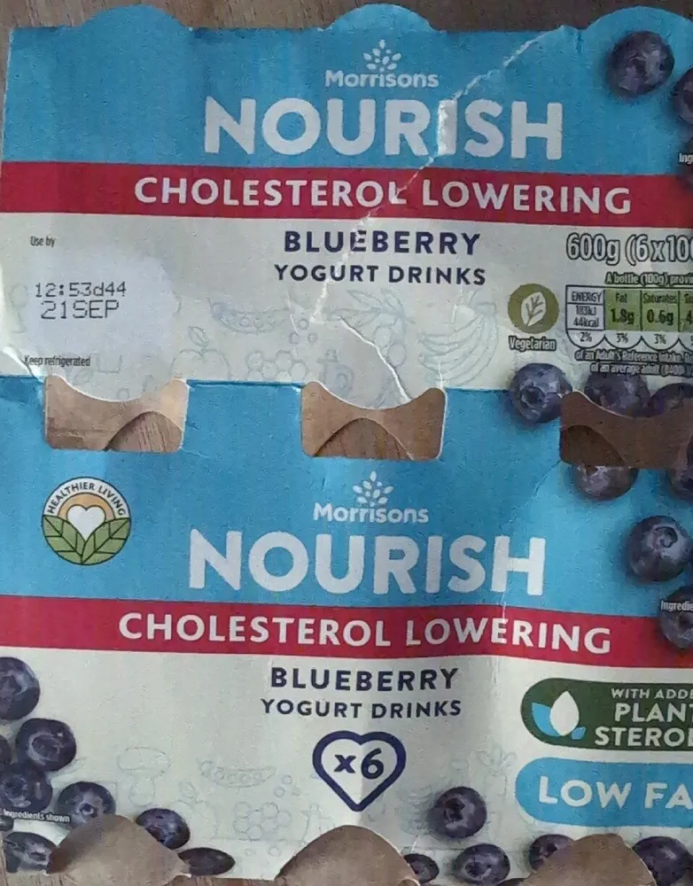 Nourish Blueberry yogurt drinks