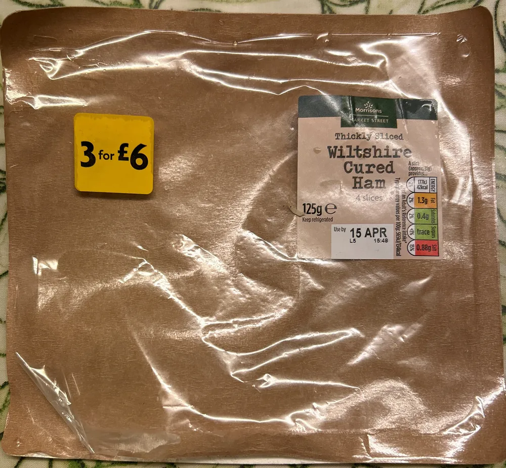 Thickly Sliced Wiltshire Cured Ham