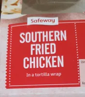 Southern fried chicken wrap