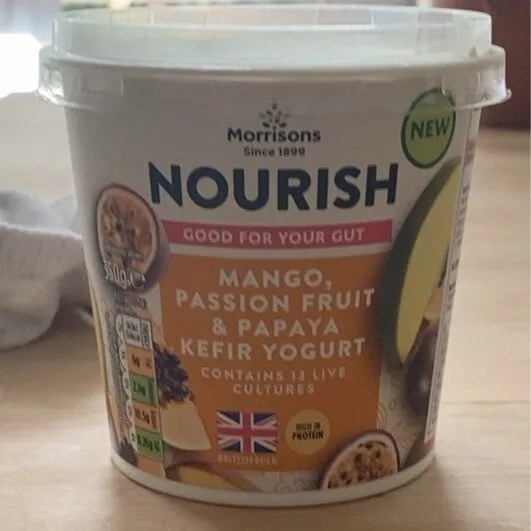 mango, passion fruit & papaya kefir yoghurt