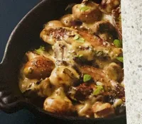 Creamy garlic mushrooms