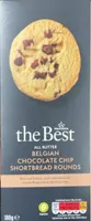 Belgian chocolate chip shortbread round