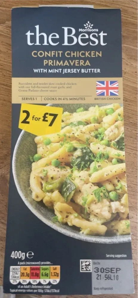 Confit Chicken Primavera