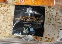 6 Crumpets with Sourdough