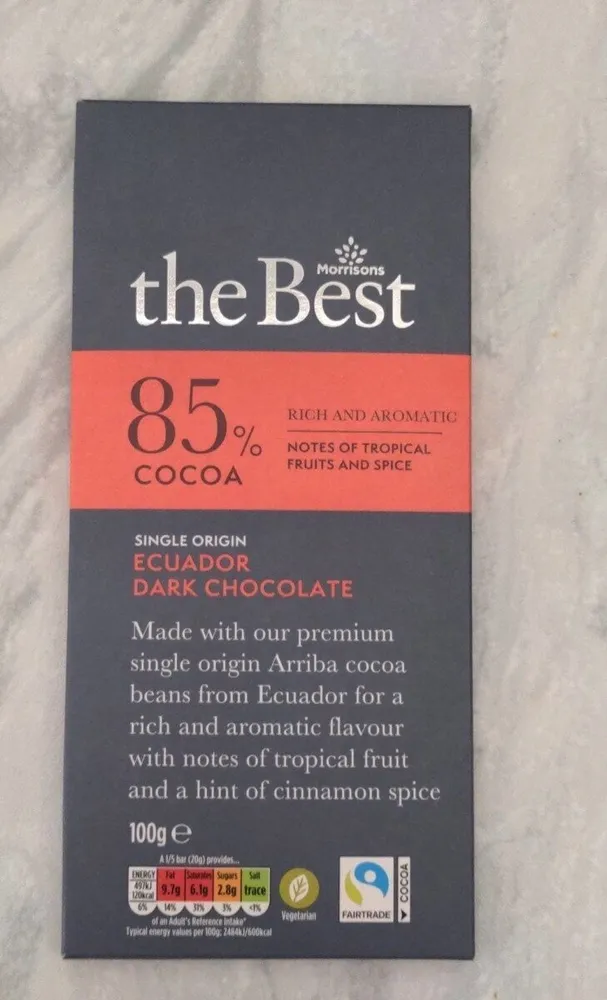 Ecuador dark chocolate 85%