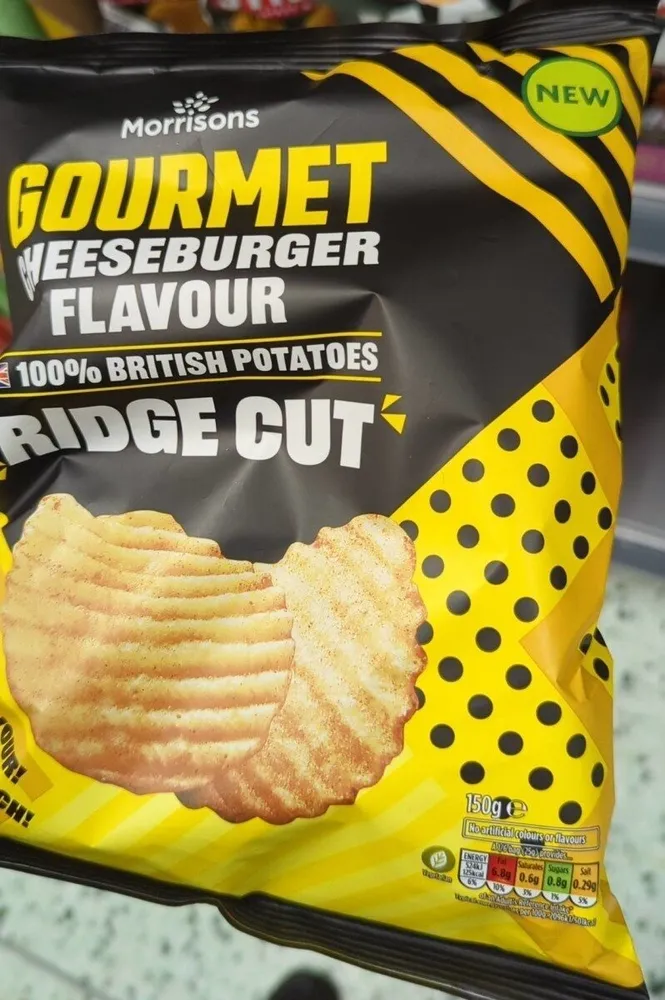 Gourmet cheeseburger crisps