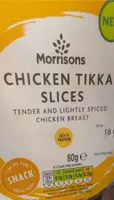 Chicken tikka slices