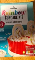 Rainbow cupcake mix