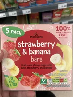 Strawberry & banana bars