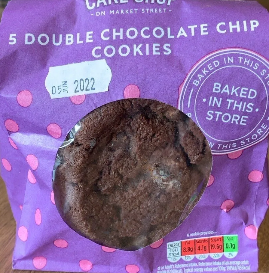 Double chocolate chip cookies