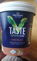 Taste plant -based eating ice cream