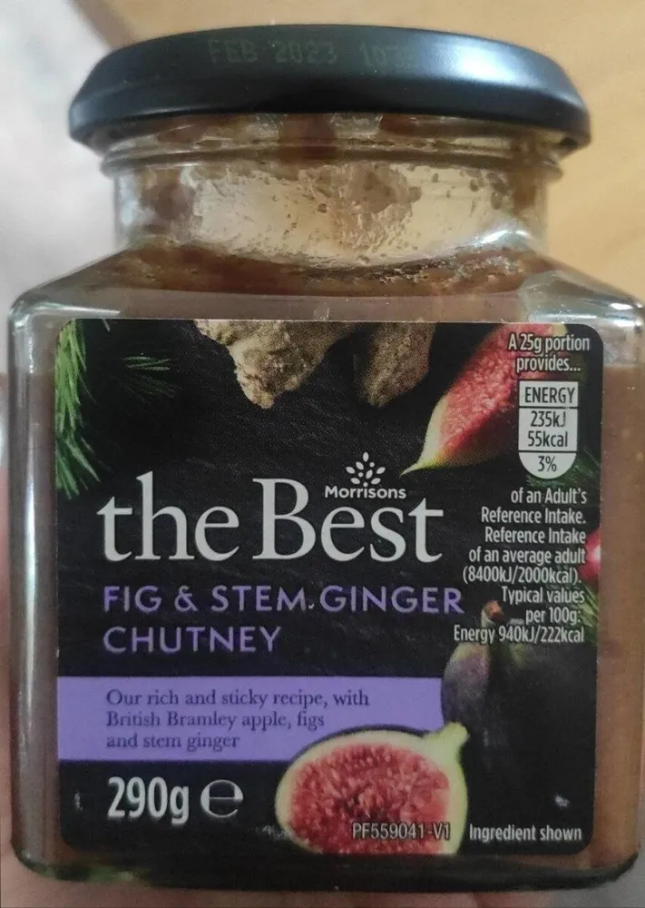Fig and stem ginger chutney