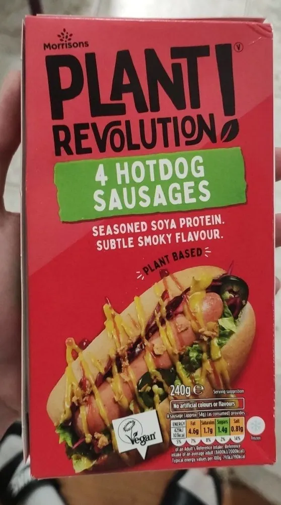 4 hotdog sausages