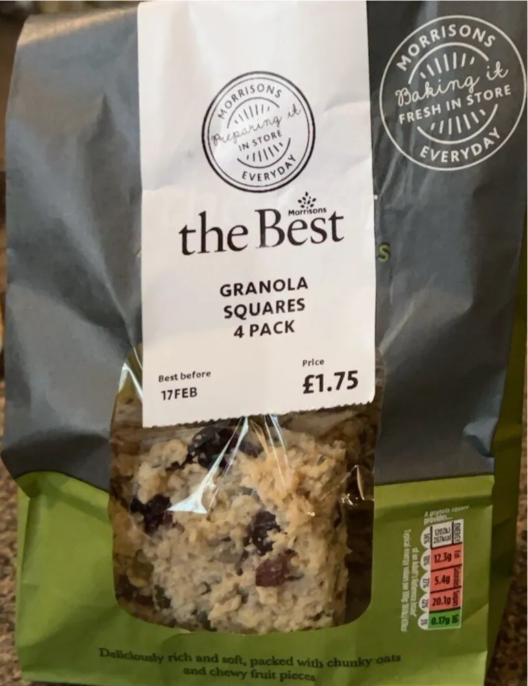 Granola Squares 4 pack
