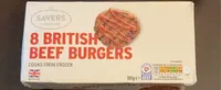 8 British Beef Burgers
