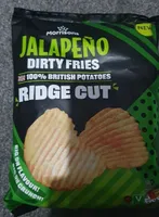 Jalapeno dirty fries ridge cut crisps