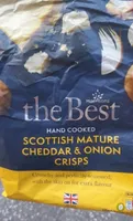 Hand cooked cheddar and onion crisps