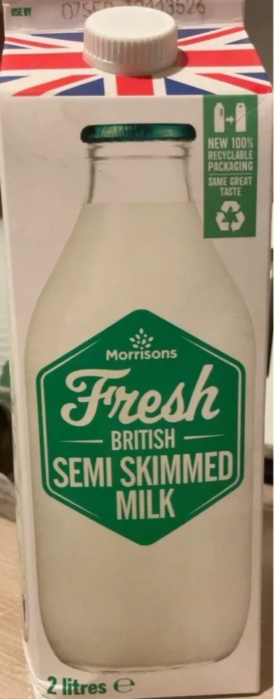 Semi skimmed milk