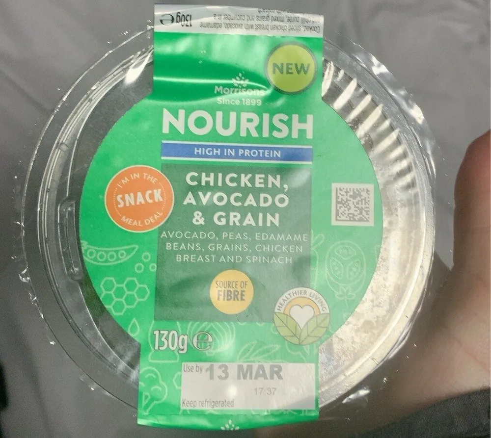 Chicken avocado and grain