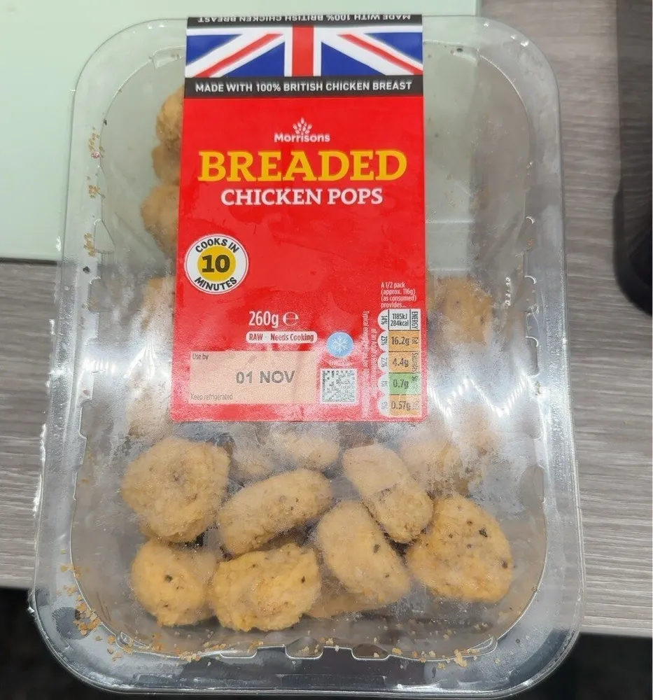 Breaded Chicken Pops