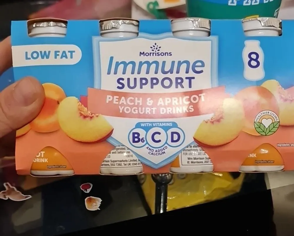 Peach apricot yogurt