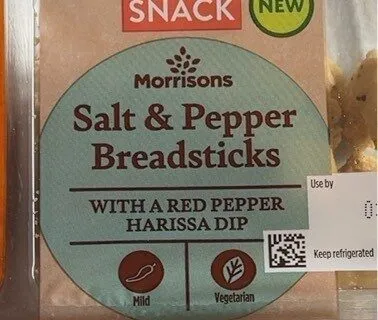 Salt & Pepper bread sticks red pepper harissa dip