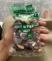 Naturally wonky fruit and peanut