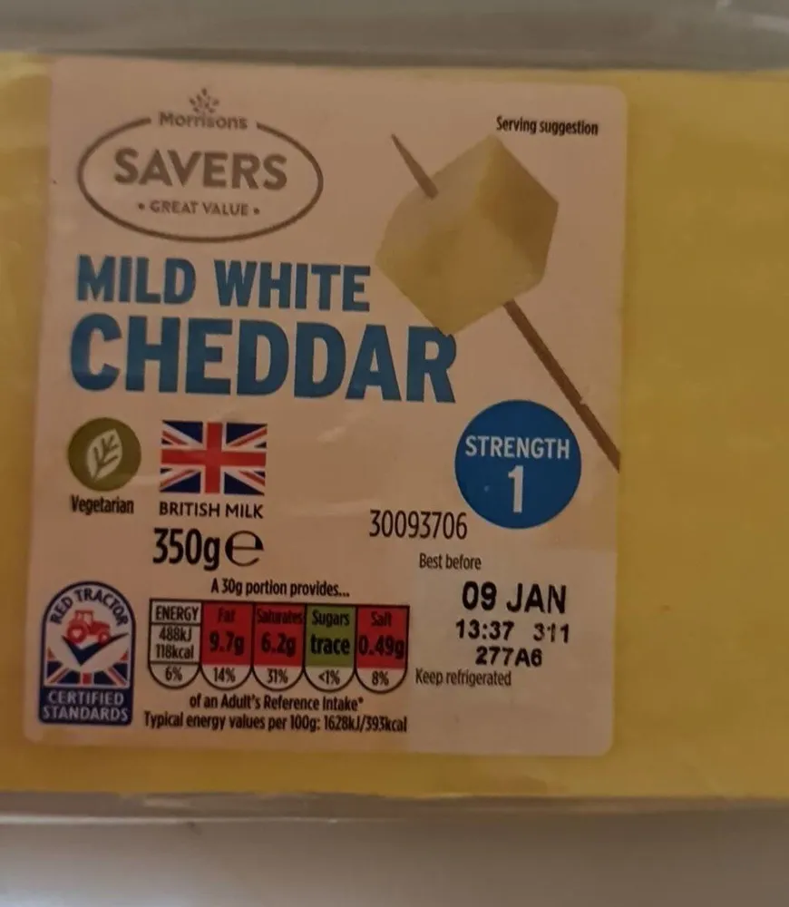 Mild white cheddar
