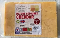 Mature coloured cheddar