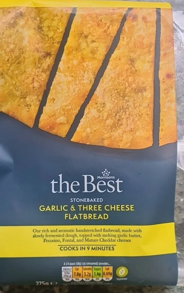 Garlic & Three Cheese Flatbread