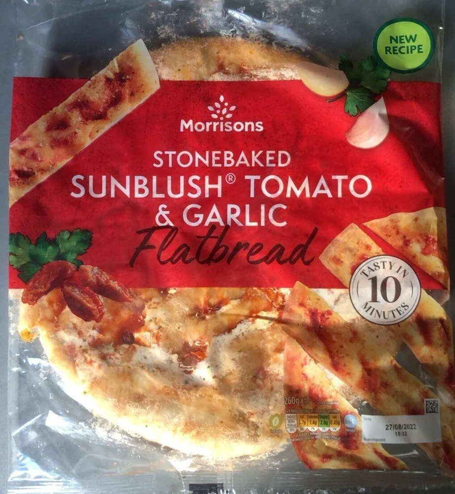Stonebaked Sunblush Tomato and Garlic Flatbread