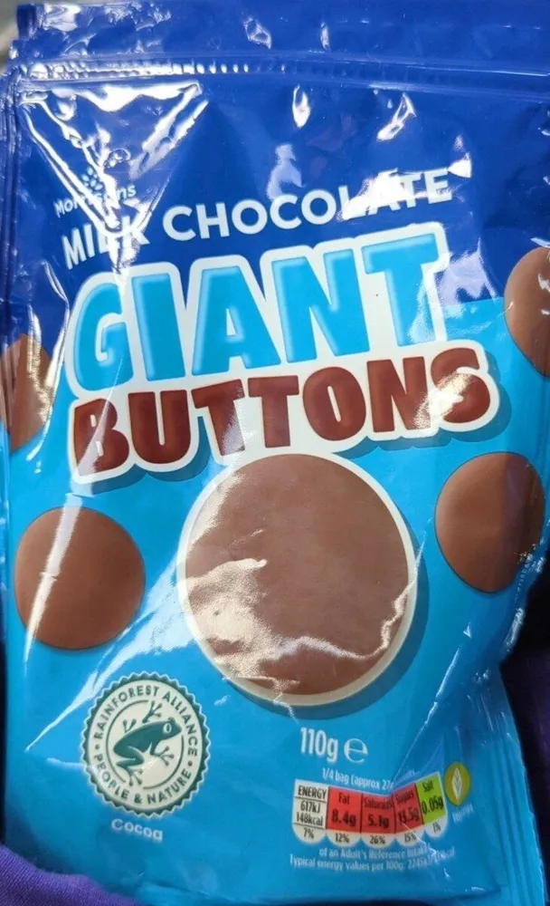 Morrisons Milk Chocolate Giant Buttons
