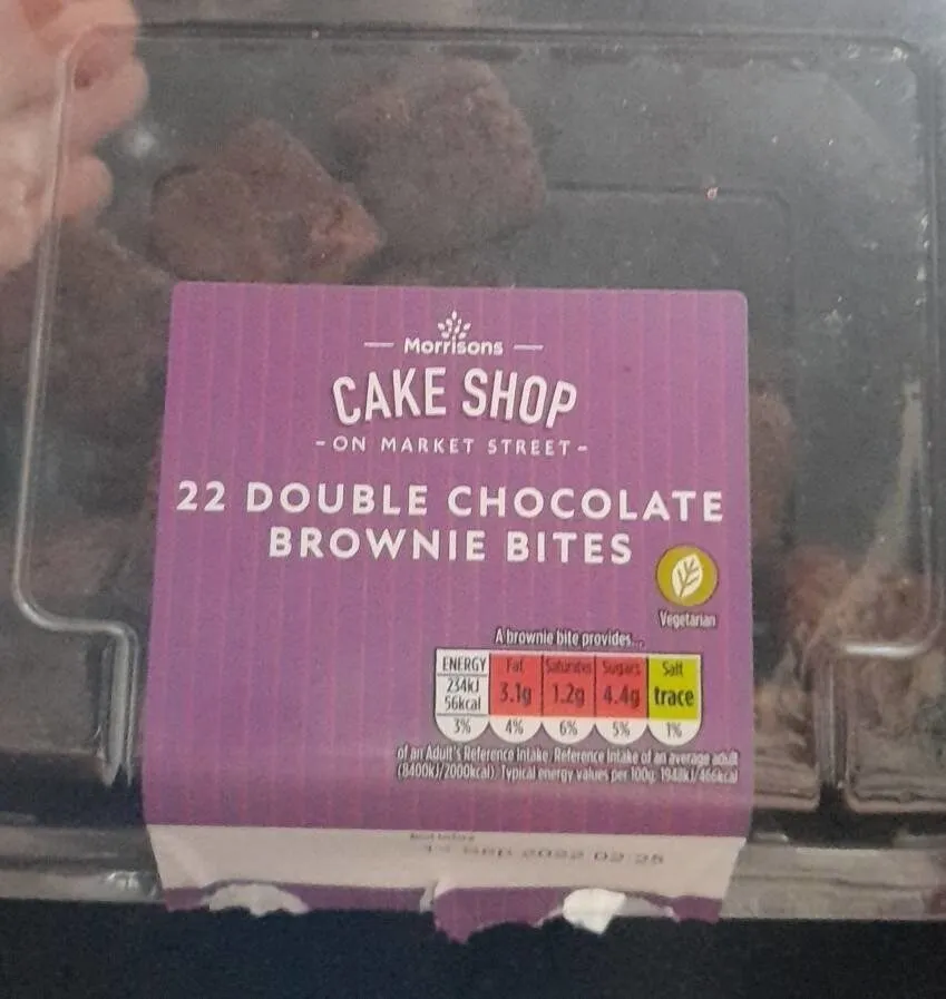 24 double chocolate brownie bites