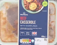 Beef casserole with dumplings