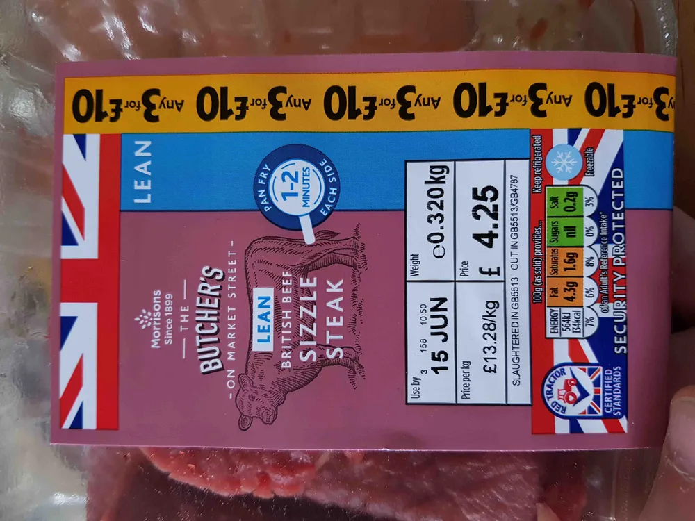 Lean British beef sizzle steals