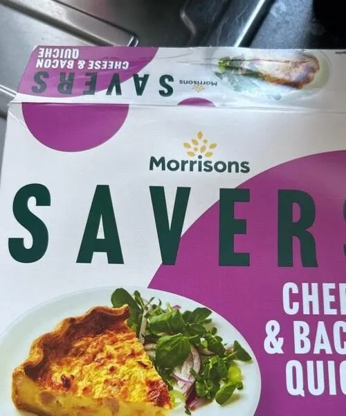 Cheese &bacon quiche