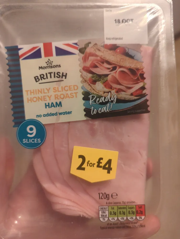 British Thinly Sliced Honey Roast Ham