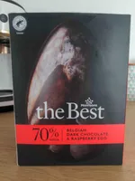 Belgian dark chocolate and raspberry egg