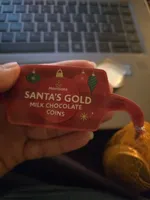 Santa's Gold Milk Chocolate Coins